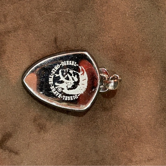 Diesel Brown and Gold Emblem Pendant - Picture 5 of 6